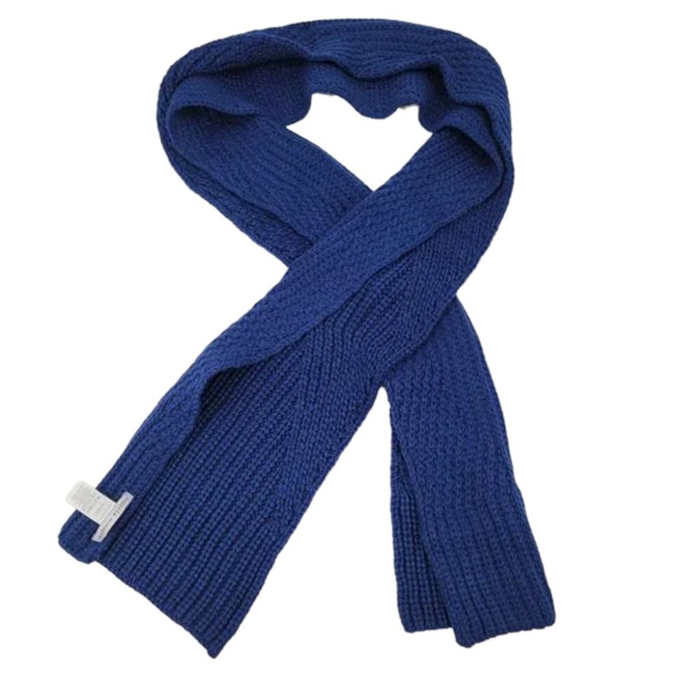 Rebecca Minkoff Blue 100% Acrylic Winter Heavy Knit Scarf 90in x 12in NWOT